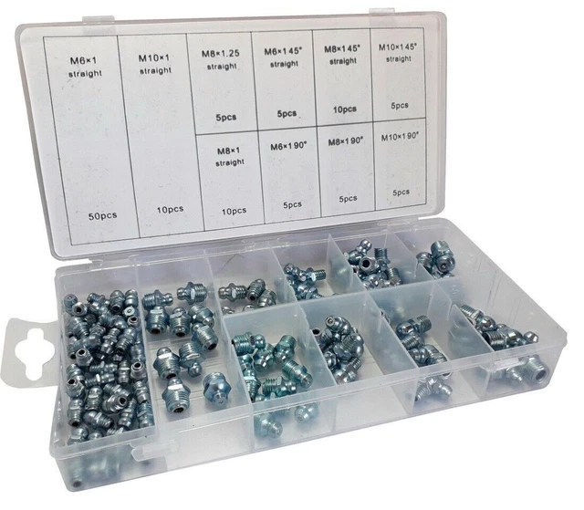 Tekleon 60 Pezzi Set Di Ingrassatori, Grasso Raccordo Assortiento - Foto 11