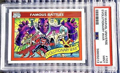 EVOLUTIONARY WAR 1990 Marvel Universe Famous Battles #103 PSA 9 MINT Avengers