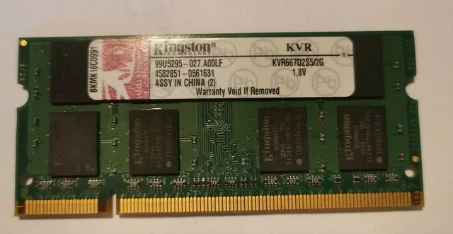 entrega a domicilio Sin cabeza etc. RAM KINGSTON 99U5295-027.A00LF Kvr667D2S5/2G (61) EUR 8,90 - PicClick FR entrega a domicilio Sin cabeza etc. RAM KINGSTON 99U5295-027.A00LF Kvr667D2S5/2G (61) EUR 8,90 - PicClick FR
