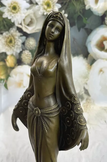 Signed Original Middle Easter Persian Princess Bronze Museum Quality Artwork NR