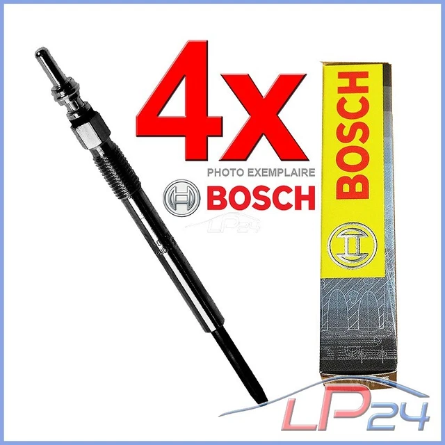 4x BOUGIE DE PRÉCHAUFFAGE BOSCH DURATERM GLP001 POUR LANCIA ZETA 2.1 TD