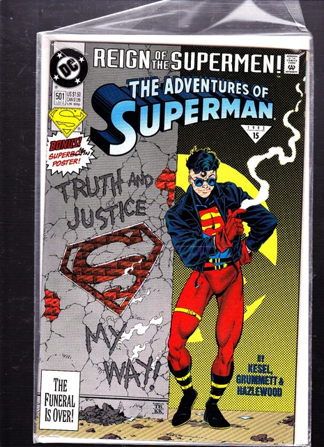 Dc Comics The Adventures Of Superman 1993 Issue #501 Comic Book  C7