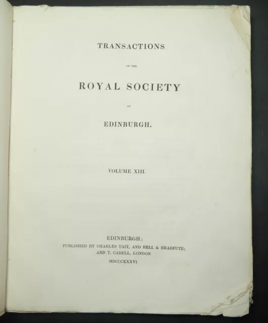 1836 TRANSACTIONS OF THE ROYAL SOCIETY OF EDINBURGH Vol XIII Part II 3