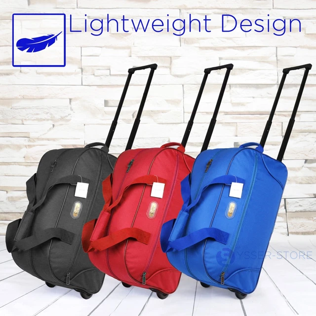 20" Rolling Wheeled Duffle Bag Tote Carry On Travel Suitcase Luggage Lighweight