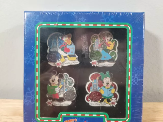 2007 Disney WDW MVMCP Pin Set~~MICKEY, MINNIE, DONALD, GOOFY~~LE1500 Retired 2