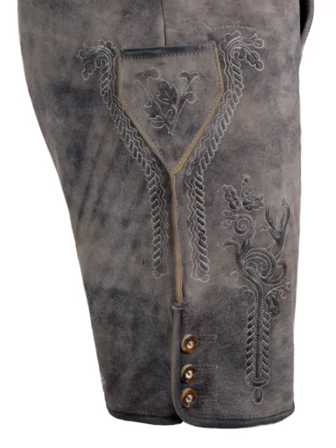 Pantaloni folcloristici in pelle corti Felix granit 3
