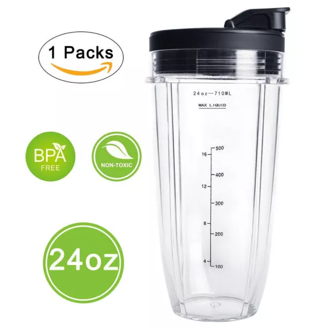 ( 2 Pack ) 32 Ounce Cup with Sip N Seal Lids Compatible with Nutri Ninja Auto-iQ 32ozcup