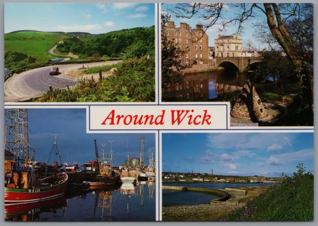 Views Around Wick Caithness Scotland Postcard Unposted