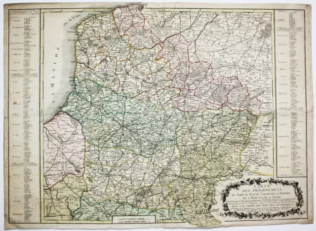 NORD-PAS-DE-CALAIS FRANCE SOMME Oise Basset Chaumier Carte Map Carte ...