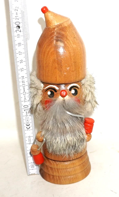 Räuchermann ERZGEBIRGE Wichtel Zwerg UNBENUTZT Räuchermännchen DDR 23cm /P2647
