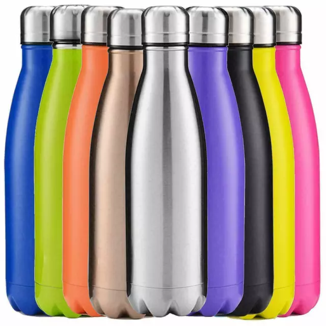 Borraccia Bottiglia Termica Thermos Caldo Freddo 500ML Acciaio Portatile Caraffa