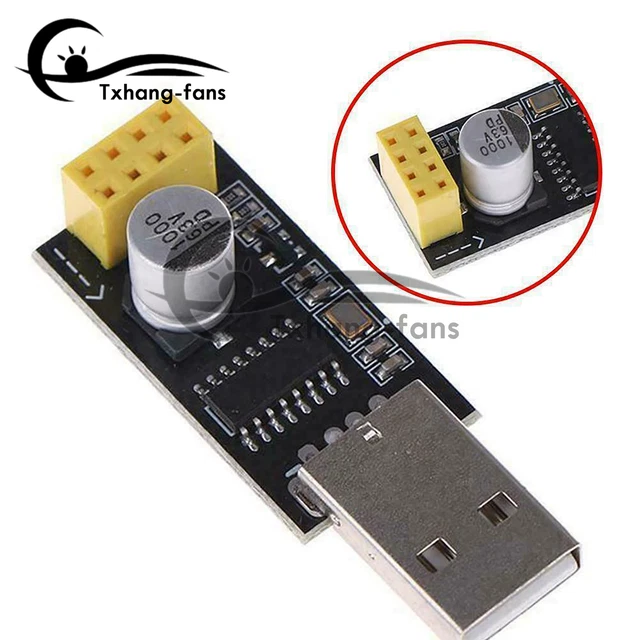 1pcs ESP01 Programmer Adapter UART GPIO0 ESP-01 Adaptateur ESP8266 USB A2TF