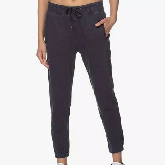 James Perse Black Supima Cotton Sweatpant Joggers 0