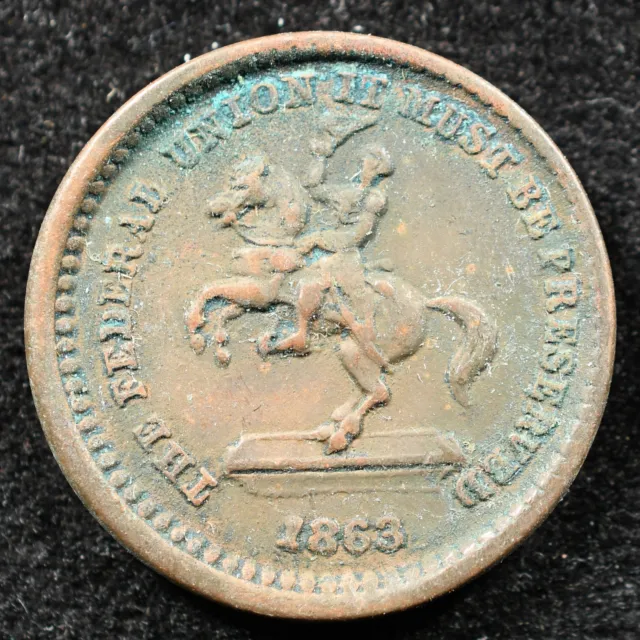 Rare Henry Rice Civil War Sutler Coin