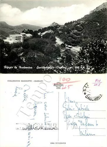 Cartolina di Santu Lussurgiu, rifugio - Oristano
