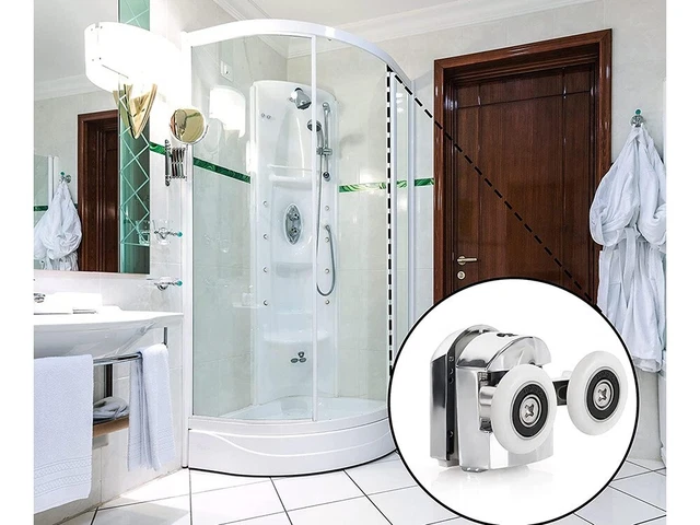 Ricambio coppia rotelle superiori porte scorrevoli box doccia Disenia RCRUQS1C-SC. Bagno e ricambi - Vendita di ricambi e accessori per il bagno