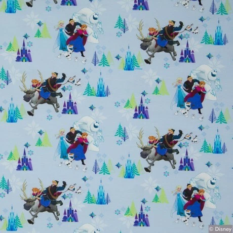 Disney's Frozen, Baumwoll Jersey, hellblau, Swafing, Stoff (J36)