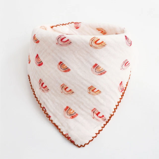 Baby Cotton Bibs Triangle Soft Lace Burp Cloth Saliva Towel Apron Bandana Scarf