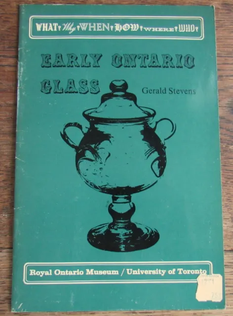 Early Ontario Glass, 1965 by Gerald Stevens Royal Ontario Museum