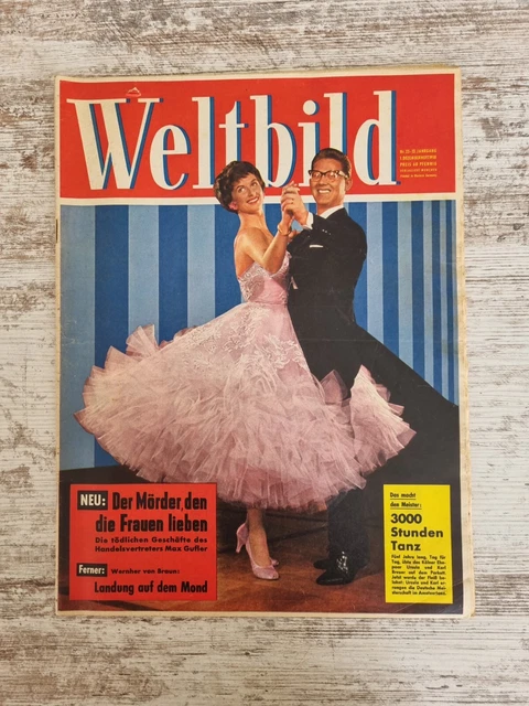 Weltbild Zeitschrift Nr. 25 Illustrierte 1. Dezemberheft 1958 Heft Vintage
