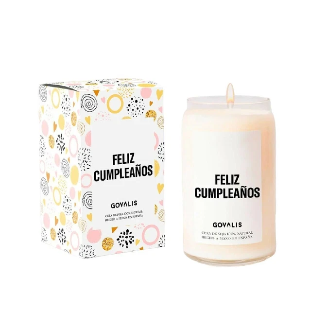 Vela Perfumada GOVALIS Feliz Cumpleaños [500 g]