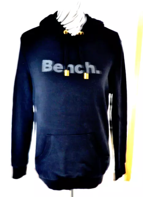 Damen Mädchen Sweatshirt Mit Kapuze Schwarz Bench GR 36/38