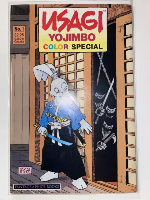 USAGI YOJIMBO COLOR SPECIAL No. 1 (Fantagraphics, 1989) Stan Sakai Cover and Art