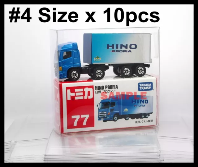 TOMICA SIZE #11 Fit for Vintage LV PROTECTIVE CLEAR PLASTIC BIG BOX 10 PCS  TOMY