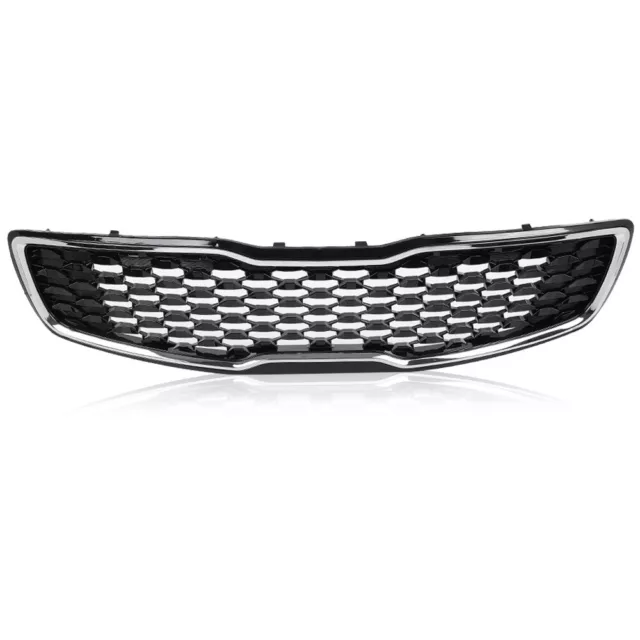 Fit For 17-18 Kia Forte5 Hatchback EX LX Front Upper Bumper Mesh Grille Grill