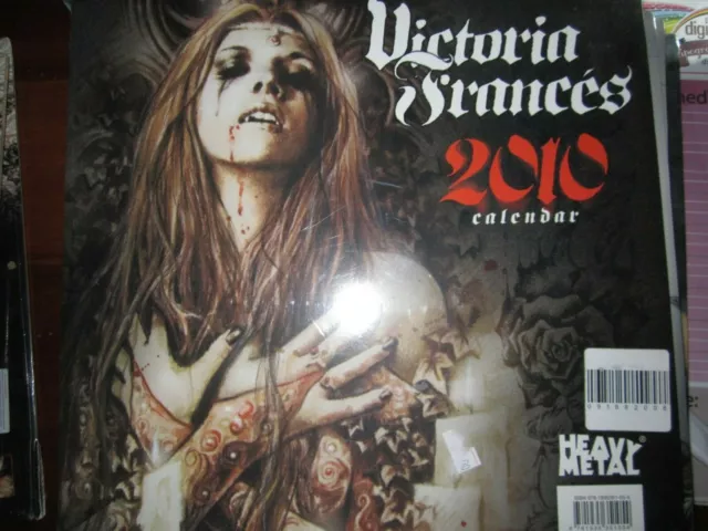 Heavy Metal Presenta Victoria Frances 2010 Calendar Sigillato Sold Out Da Anni