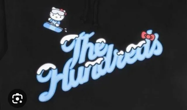 Hundreds Hello Kitty Snowboarding Tee In Black And Size XL