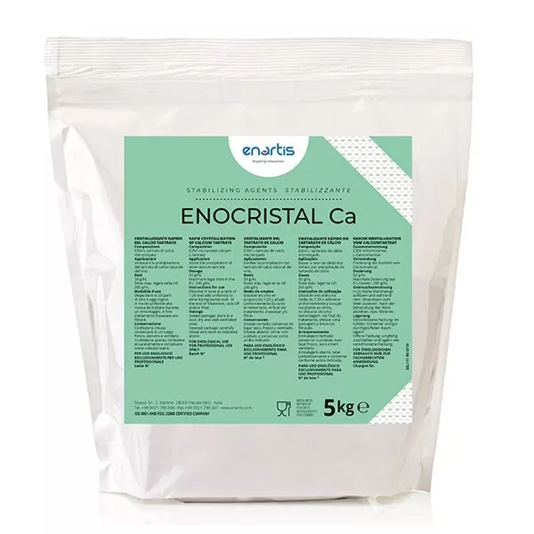 kg.5 Enocristal Ca stabilizzante del calcio Tartrato di calcio micronizzato