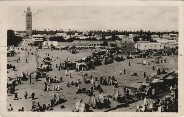 CPA AK Marrakech - General View of Place Djma-el-Fna MOROCCO (1082855)