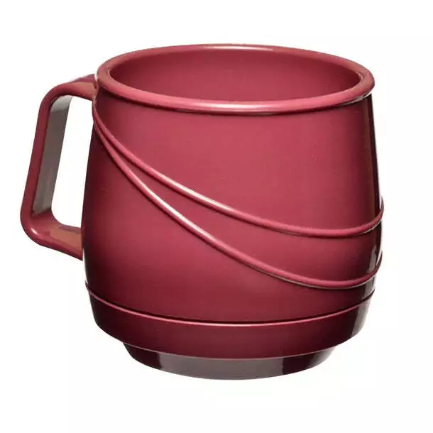 KH Moderne Bev Mug Insulated Single Handle 250ml Burgundy (Box 24) PAS-FZ134