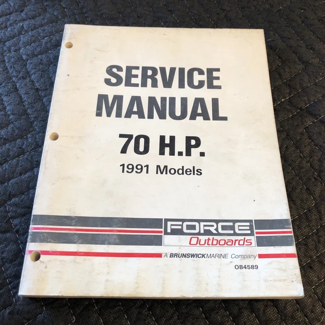 1991 Force outboard factory service manual 70 hp OB4589 OB4589