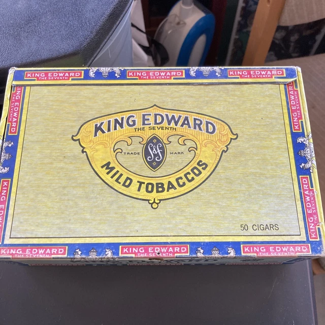 VINTAGE KING EDWARD Imperial Cigar Box 10.25 PicClick