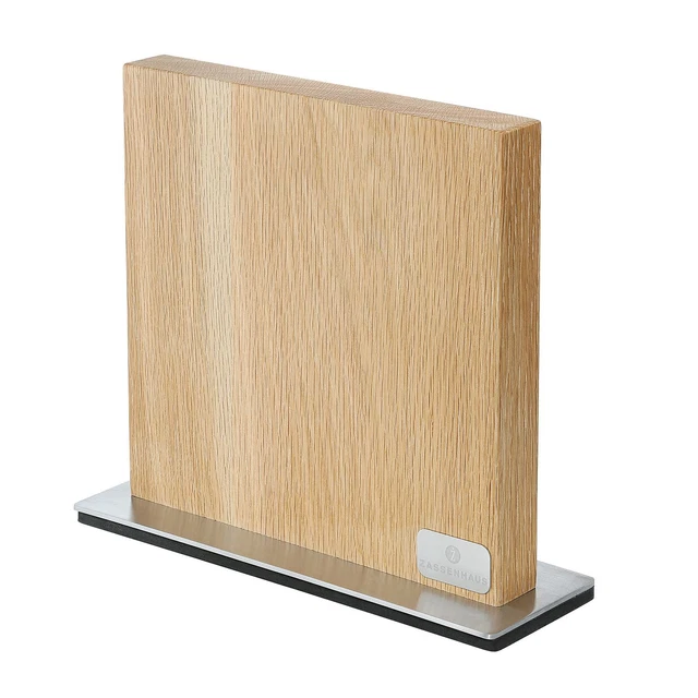 Blocco coltelli ZASSENHAUS in legno di rovere blocco coltelli magnetico per un massimo di 10 coltelli