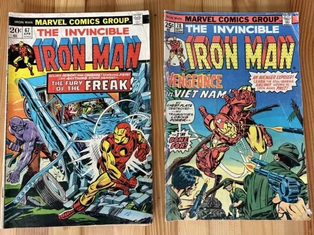 Iron Man and The Invincible Iron Man Marvel Comics - 1 lot Of 40 Comics.