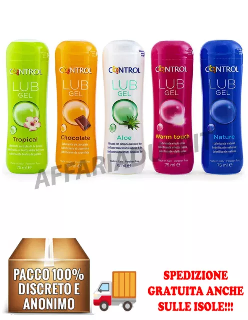 lubrificante Control gel intimo made in Italy olio massaggi intimo a base Acqua