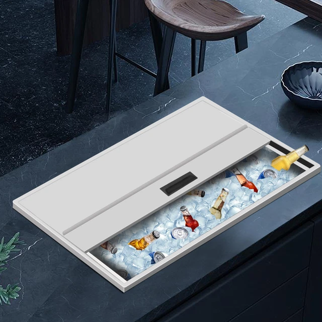 Ice Chest Drop-in Freezer Double-walled Industrial Freestanding Rectangle Silver