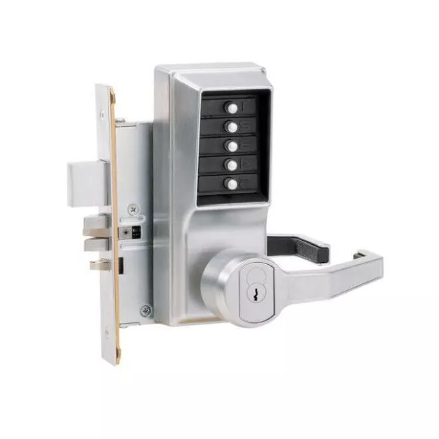 Kaba Simplex RH Mechanical Pushbutton Mortise Lock w Deadbolt SFIC Best R8148