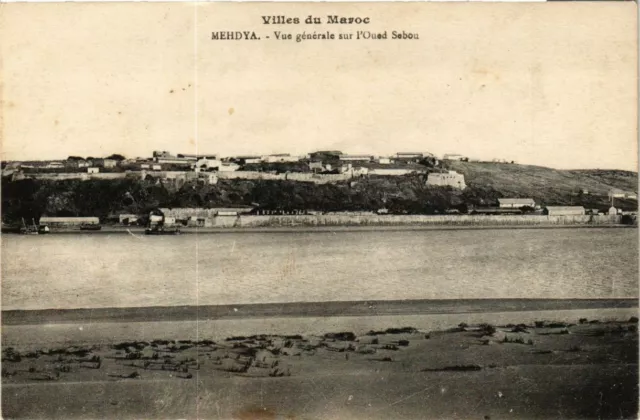 CPA AK MAROC MEHDYA - Vue générale sur l'Oued Sebou (219151)