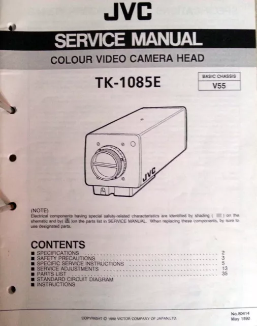 JVC TK-1085E Service Manual