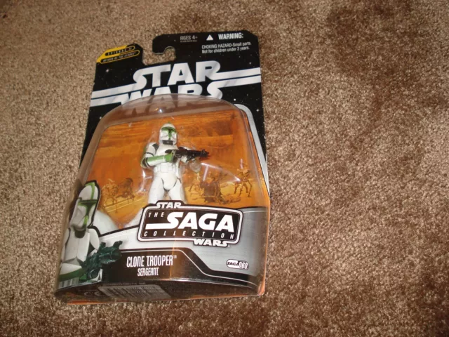 Star Wars 2006 Attack of the Clones "CLONE TROOPER SERGEANT #060"SAGA COLLECTION