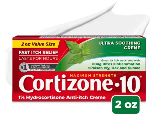 Crema antipicazón Cortizone Max Strength Ultra calmante 2 oz 041167002759yn