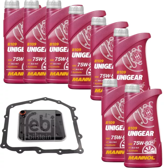 Mannol Unigear 75W-80 8L Febi Filtre à Huile de Transmission pour Chrysler