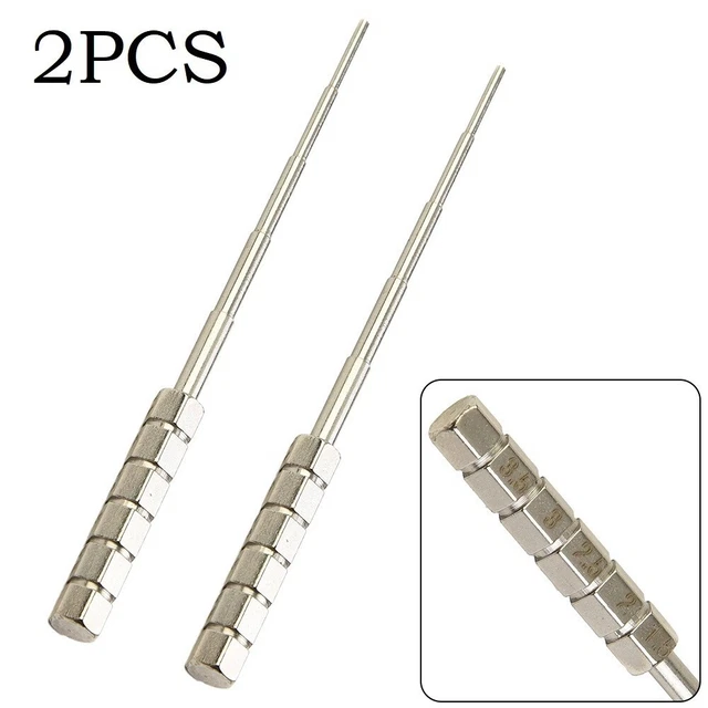 Lot De 2 Clés De Remontage Pour Horloges Mécaniques – En Acier, Taille 4,4 Mm – Pour Pendules, Horloges Murales, Réparation Anciennes - 3