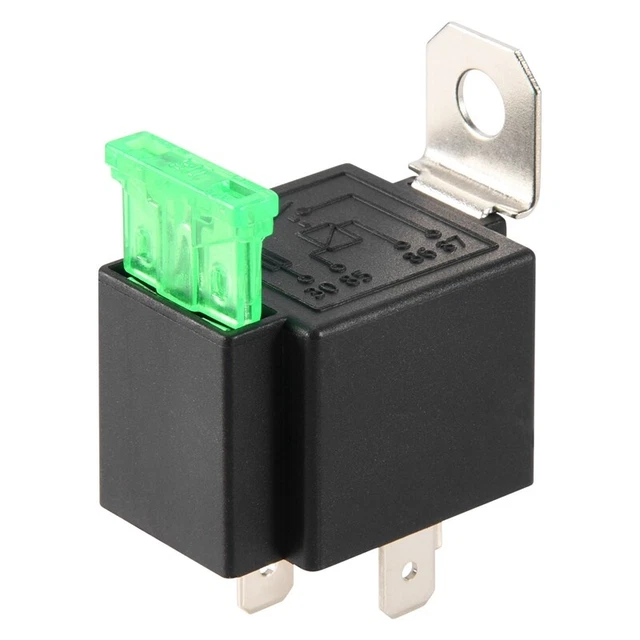 Relais Auto 12V 30A SPST 4 Broches - Normalement Ouvert, Montage Enfichable | Fabriqué Au Japon, -30°C à +85°C