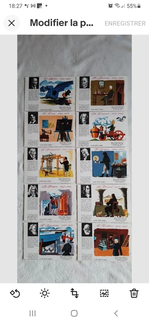 Lot 10 Buvards Anciens Santé Sobriété " destins exemplaires"