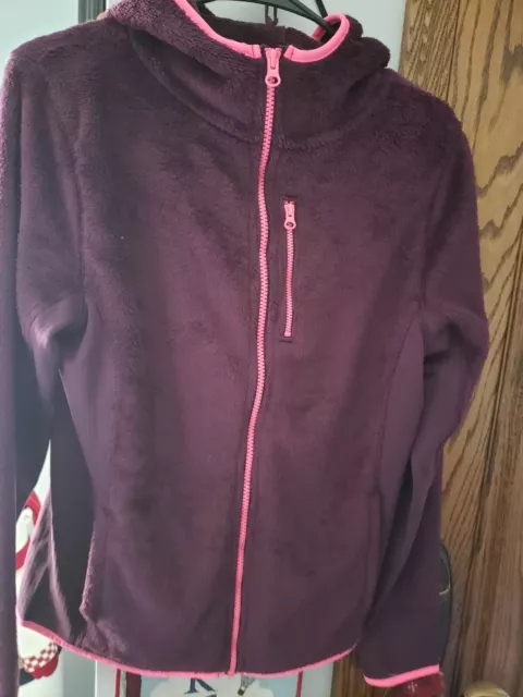 So Full Zip Sherpa Jacket With Hood...nwt...size Medium